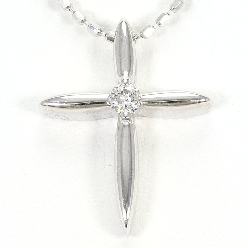 VINTAGE 18k Silver Diamond Necklace